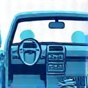Icon representing interior car cleaning service